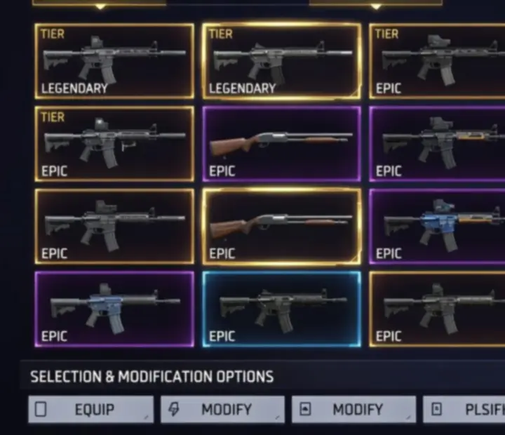 Free Fire MAX fegyver loadout és tier lista áttekintés